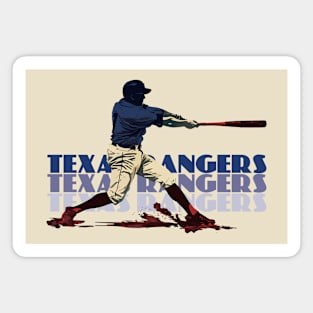 Retro Texas Rangers Slugger Magnet